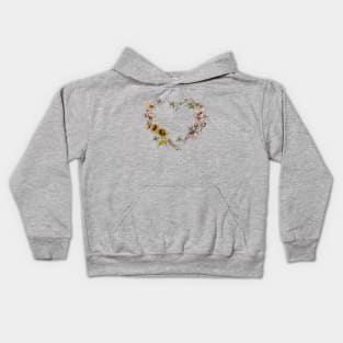 Floral Love Heart Kids Hoodie